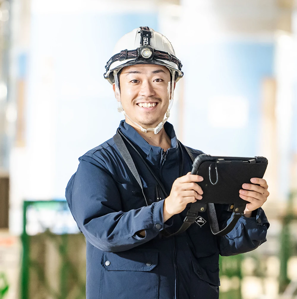 現場管理サポート部門の社員の写真